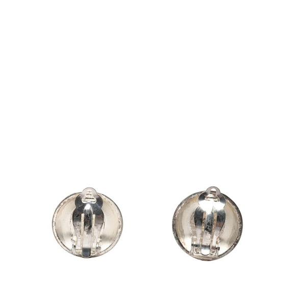 CHANEL Paris Fall 1993 Gold Plated CC Logo Earrings CHANEL Authentic Gold Logo Earrings
